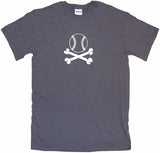 Baseball Logo Pirate Skull Cross Bones Tee Shirt OR Hoodie Sweat