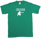 Choose Baseball Catcher Silhouette Tee Shirt OR Hoodie Sweat
