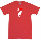 I Heart Love Kitty Cats Logo Tee Shirt OR Hoodie Sweat
