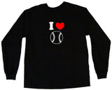 I Heart Love Baseball Logo Tee Shirt OR Hoodie Sweat
