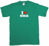 I Heart Love Ninja Tee Shirt OR Hoodie Sweat