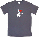 I Heart Love Baseball Catcher Logo Tee Shirt OR Hoodie Sweat