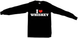 I Heart Love Whiskey Men's & Women's Tee Shirt OR Hoodie Sweat