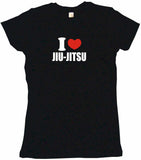 I Heart Love Jiu Jitsu Tee Shirt OR Hoodie Sweat