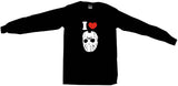 I Heart Love Jason Hockey Mask Logo Tee Shirt OR Hoodie Sweat