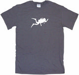 Scuba Diver Silhouette Logo Tee Shirt OR Hoodie Sweat