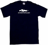 Zombie Repellent M16 Machine Gun Logo Tee Shirt OR Hoodie Sweat