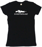 Zombie Repellent M16 Machine Gun Logo Tee Shirt OR Hoodie Sweat
