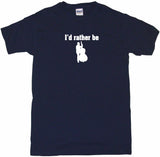 I'd Rather Be Upright Bass Player Logo Tee Shirt OR Hoodie Sweat