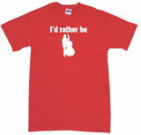 I'd Rather Be Upright Bass Player Logo Tee Shirt OR Hoodie Sweat