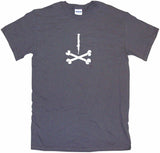 Clarinet Silhouette Pirate Skull Cross Bones Logo Kids Tee Shirt