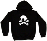 Pig Silhouette BBQ Style Logo Pirate Skull Cross Bones Tee Shirt OR Hoodie Sweat
