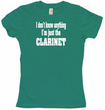 I Don't Know Anything I'm Just The Clarinet Women's Petite Tee Shirt