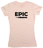 Epic Clarinet Silhouette Women's Petite Tee Shirt
