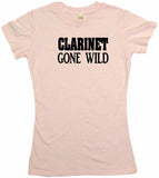 Clarinet Gone Wild Women's Petite Tee Shirt