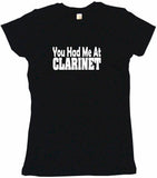 You Had Me at Clarinet Women's Petite Tee Shirt