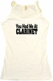 You Had Me at Clarinet Women's Petite Tee Shirt
