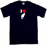 I Heart Love Kitty Cats Logo Tee Shirt OR Hoodie Sweat