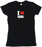 I Heart Love Obama Tee Shirt OR Hoodie Sweat