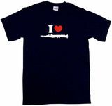 I Heart Love Clarinet Logo Women's Regular Fit Tee Shirt