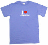I Heart Love Clarinet Logo Men's Tee Shirt