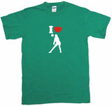 I Heart Love Volleyball Set Girl Silhouette Tee Shirt OR Hoodie Sweat
