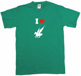 I Heart Love Pegasus Horse Logo Tee Shirt OR Hoodie Sweat