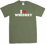 I Heart Love Whiskey Men's & Women's Tee Shirt OR Hoodie Sweat