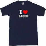 I Heart Love Lager Men's & Women's Tee Shirt OR Hoodie Sweat