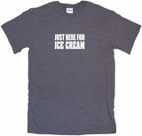 Just Here For Ice Cream Tee Shirt OR Hoodie Sweat