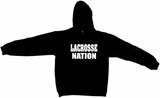 Lacrosse Nation Tee Shirt OR Hoodie Sweat