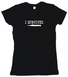 I Survived Clarinet Silhouette Women's Petite Tee Shirt
