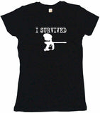 I Survived Paintball Gun Logo Tee Shirt OR Hoodie Sweat