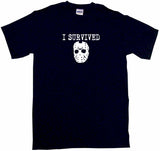 I Survived Jason Hockey Mask Logo Tee Shirt OR Hoodie Sweat
