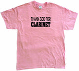 Thank God For Clarinet Women's Regular Fit Tee Shirt